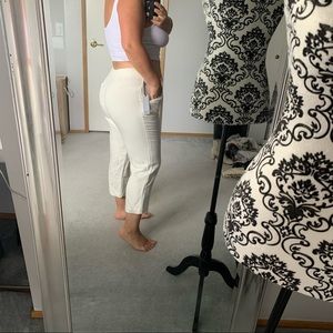 Off white cropped pants